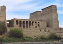 View of Pylons, Temple of Isis, Philae, Agilkia Island, Aswan